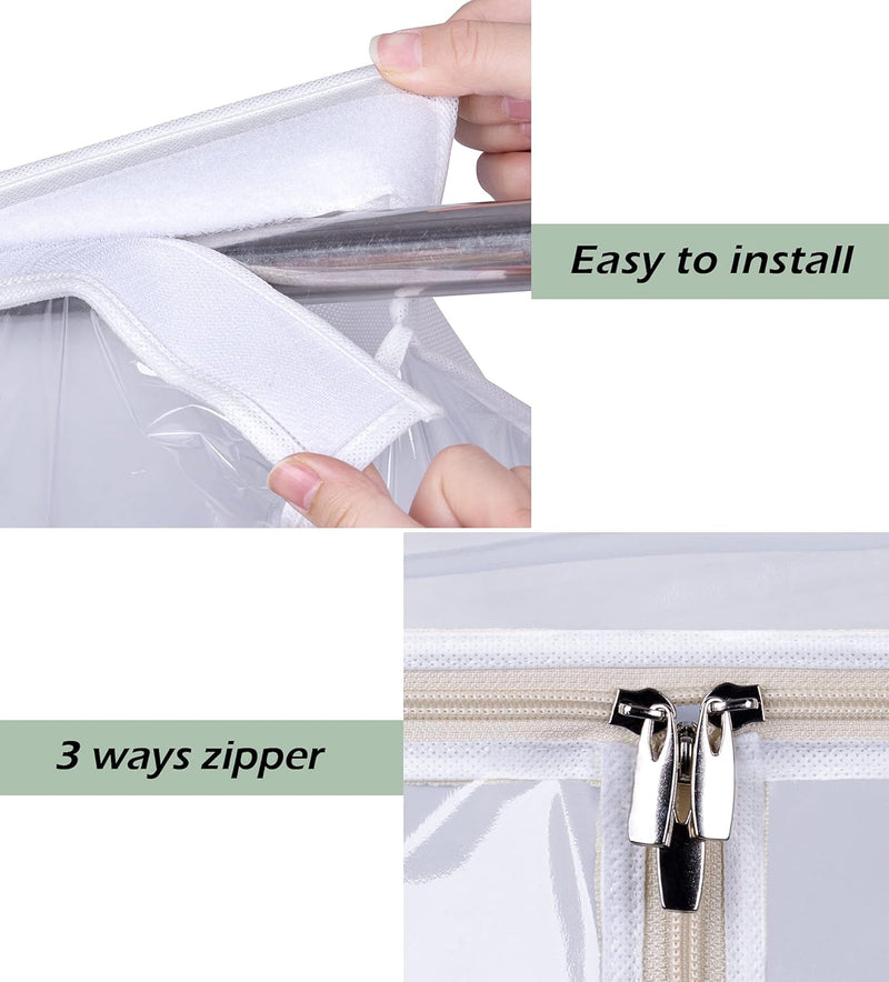 KEETDY 43" Hanging Garment Bags for Closet Storage