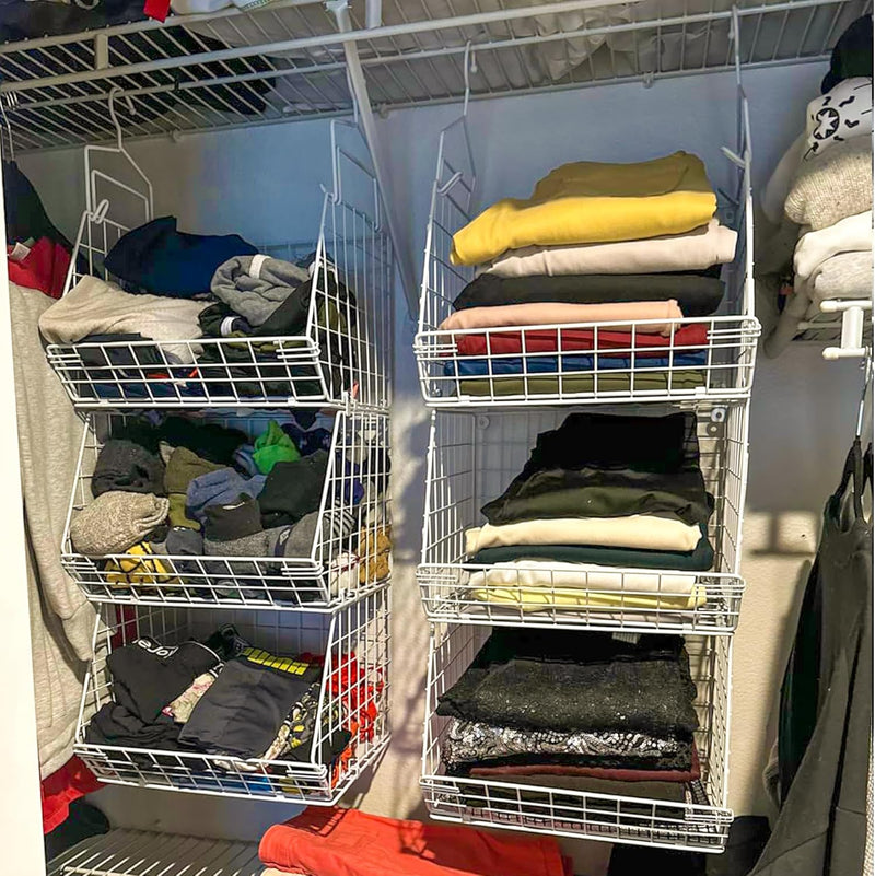 X-cosrack 3 Tier Foldable Closet Organizer