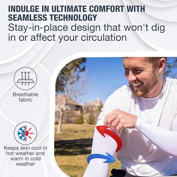 SportsTrail Cooling Arm Sleeves for Men & Women