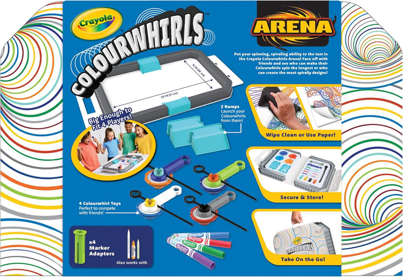 Crayola Colourwhirls Battle Arena Set, Spin Art Toy