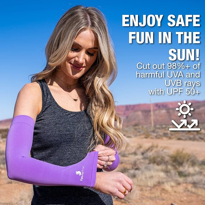 SportsTrail Cooling Arm Sleeves for Men & Women