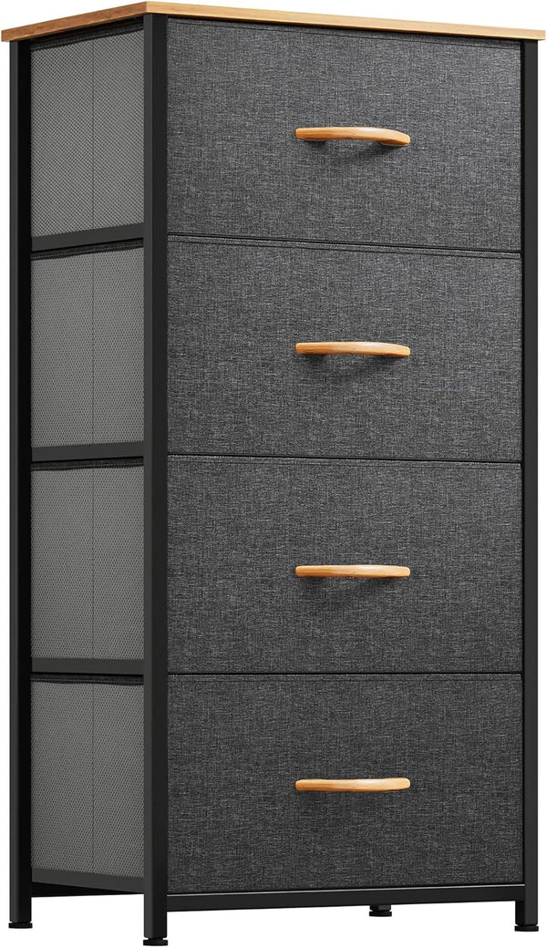 YITAHOME Dresser with 4 Drawers - Fabric Storage Tower,