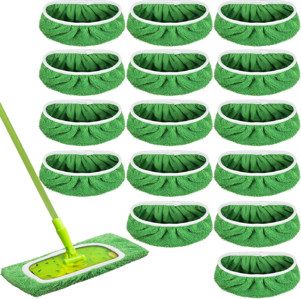 8 Pack Reusable Wet Mop Pads Refills Compatible with Swiffer Sweeper Mops