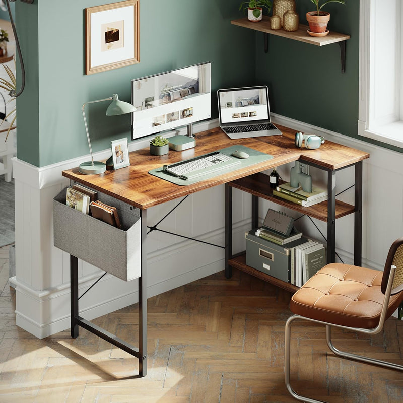 CubiCubi L-Shaped Computer Desk