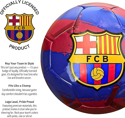 Icon Sports FC Barcelona Size‑5 Soccer Ball