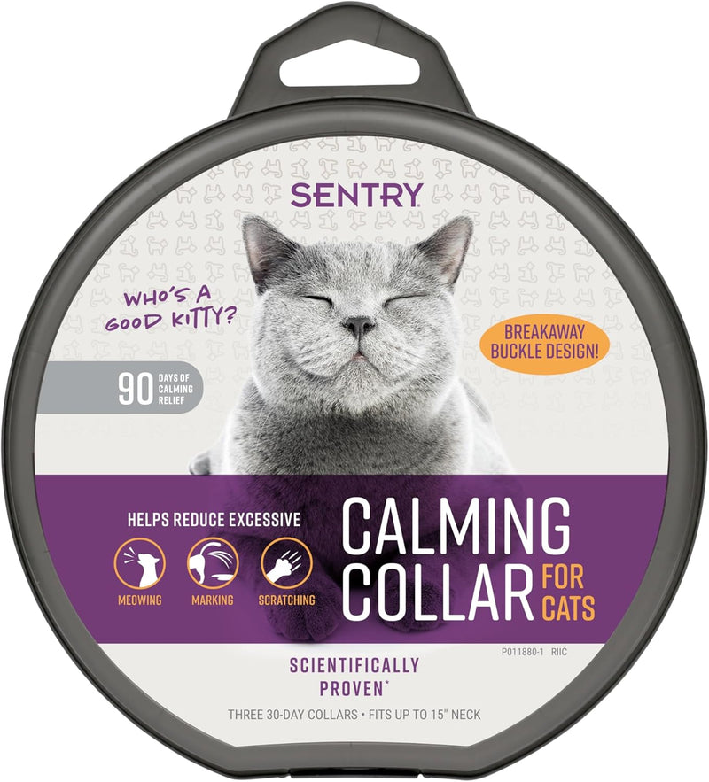 Sentry Calming Collar for Cats Long-Lasting Pheromone Collar