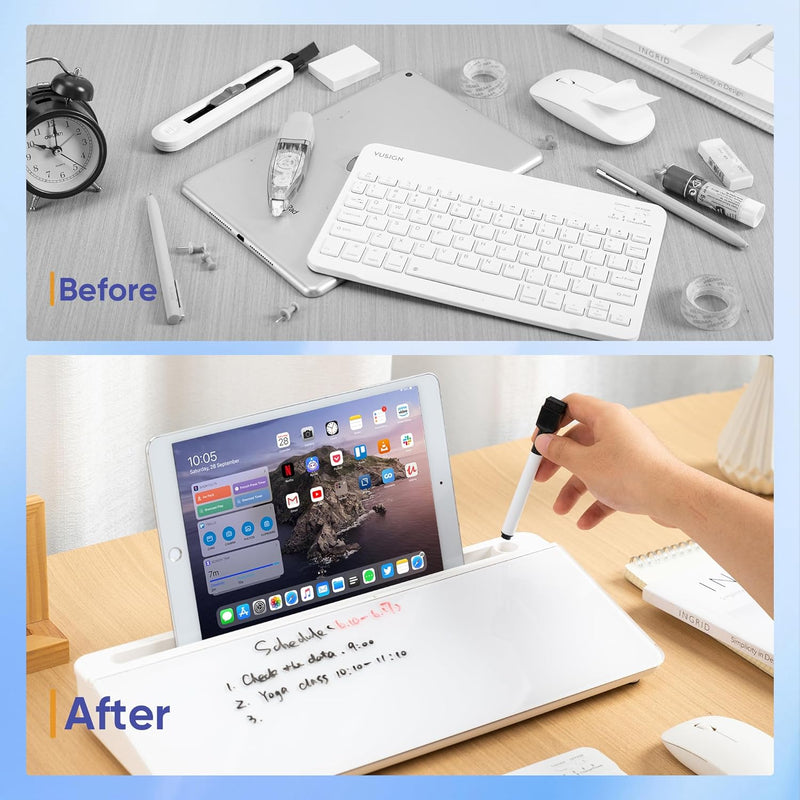 VUSIGN Glass Desktop Whiteboard Small
