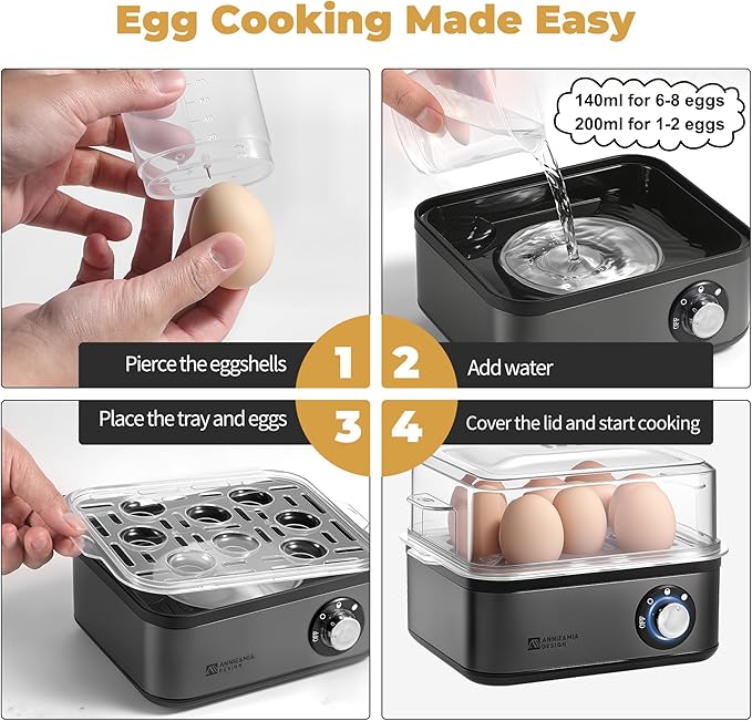 Annie & Mia Design Electric Egg Cooker
