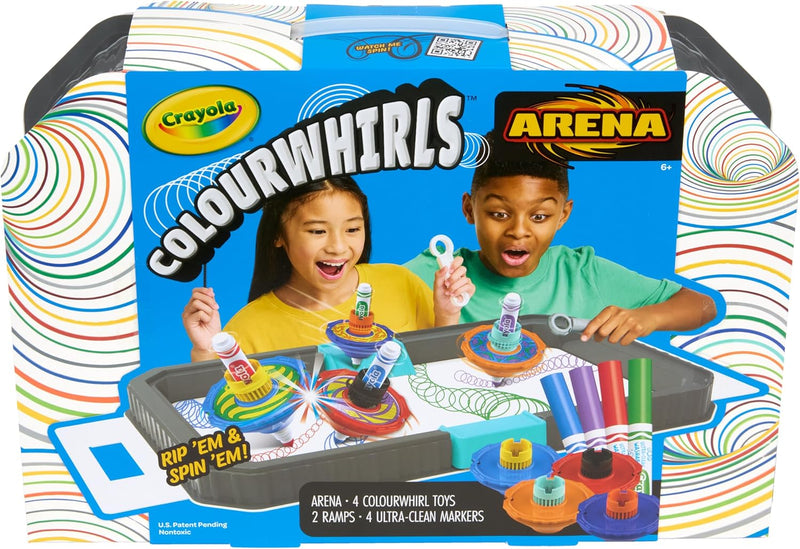 Crayola Colourwhirls Battle Arena Set, Spin Art Toy