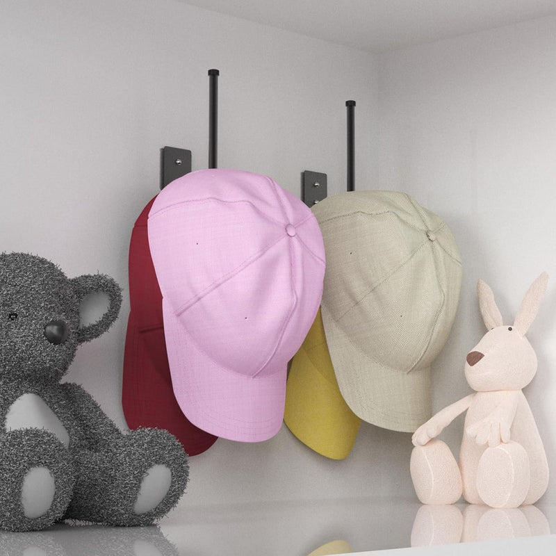 4 Pack Hat Racks for Baseball Caps, Stainless Steel Hat Organizer for Baseball Cap