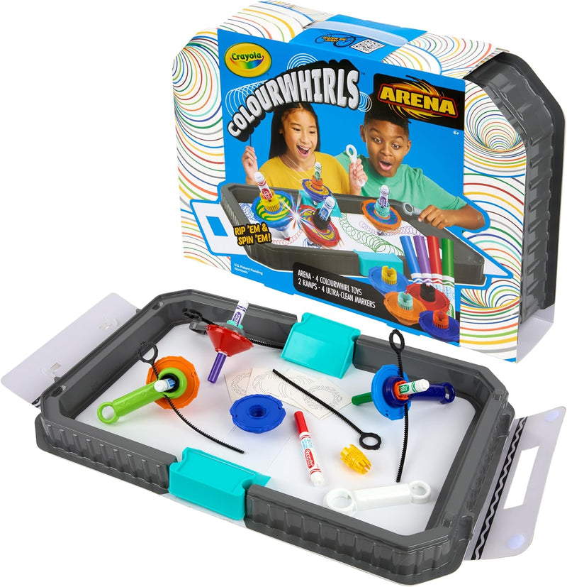 Crayola Colourwhirls Battle Arena Set, Spin Art Toy