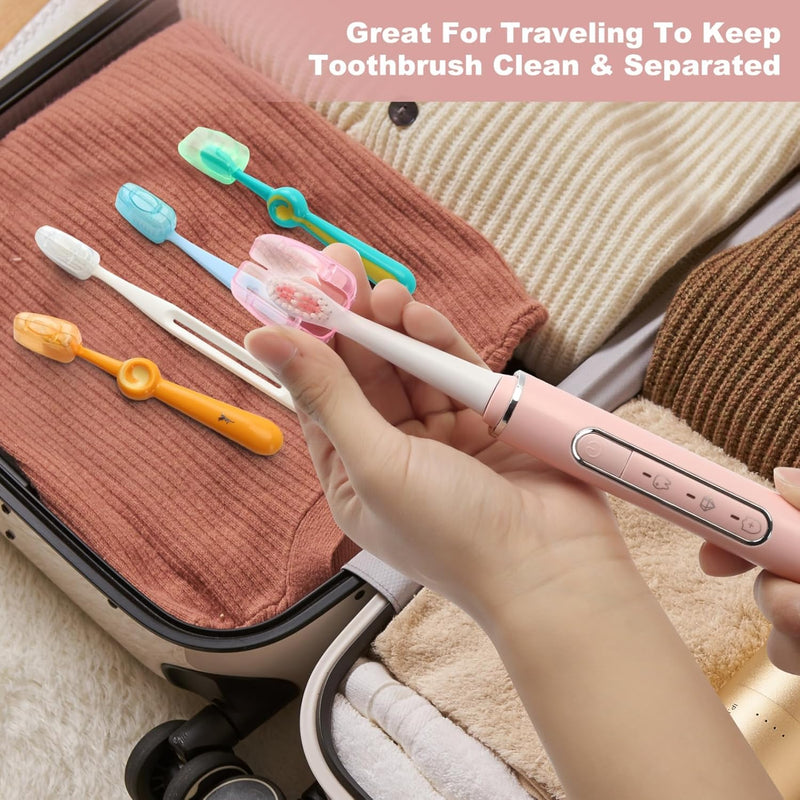20pack Travel Toothbrush Head Cover Portable Toothbrush Protector Cap