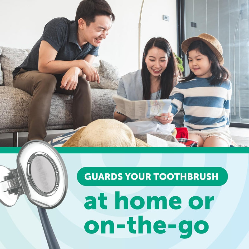 Steripod Clip-On Toothbrush Protector Keeps Toothbrush Fresh and Clean