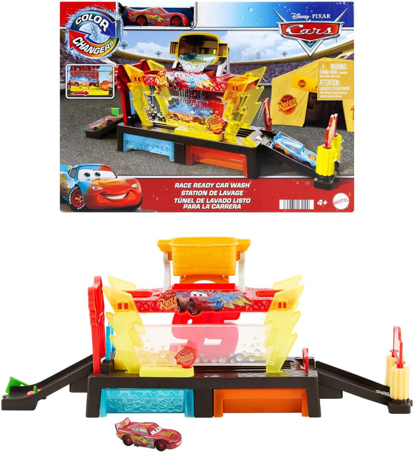 Mattel Disney Cars Color Changers Car Wash Playset