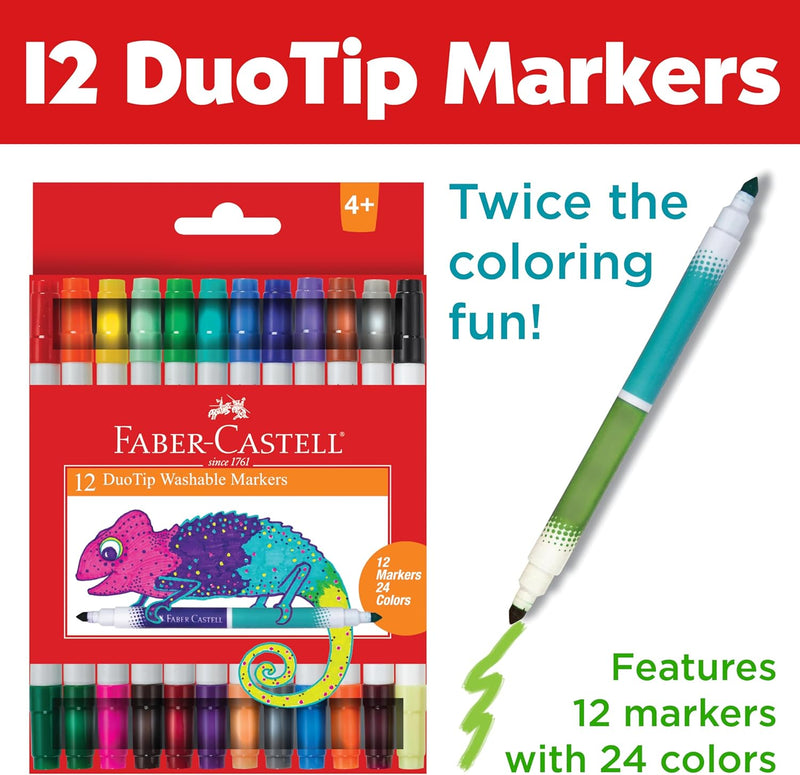 Faber-Castell DuoTip Washable Markers