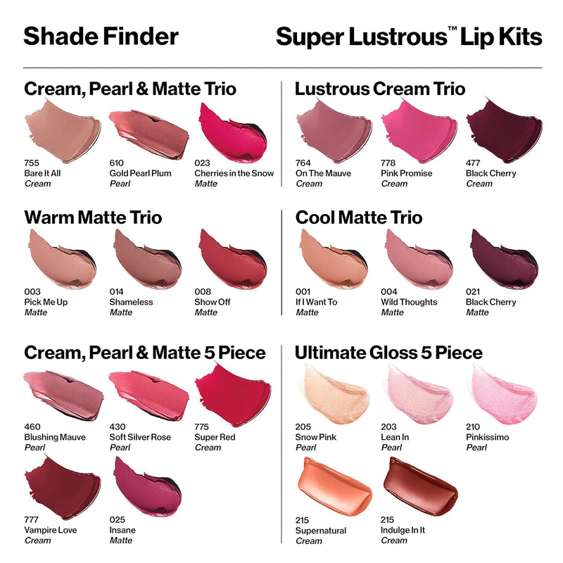 Revlon Super Lustrous 5-Piece Lipstick Gift Set