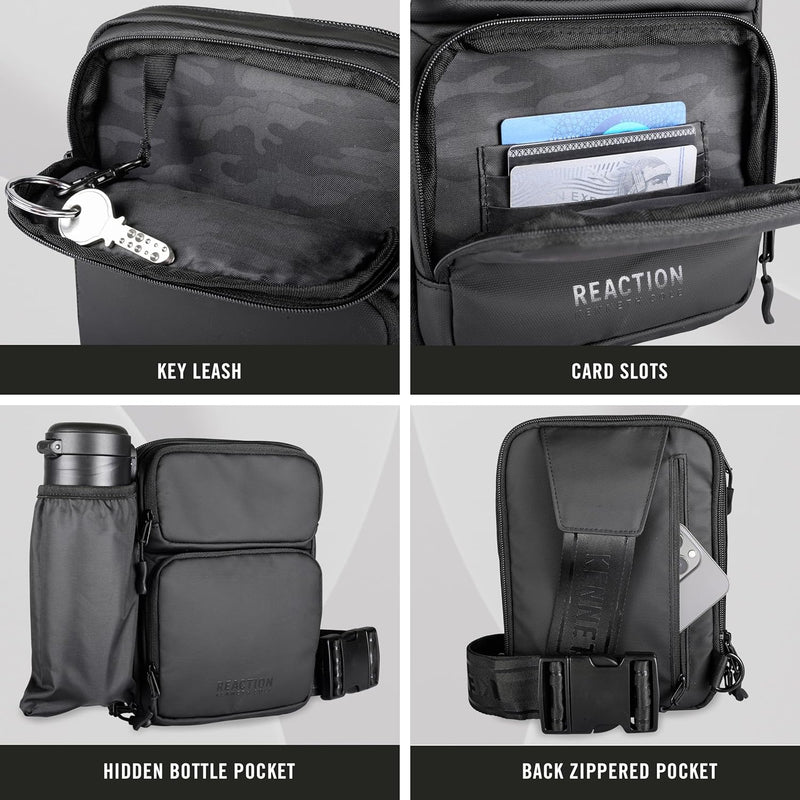 Kenneth Cole REACTION Ryder Coated Polyester Tech Crossbody