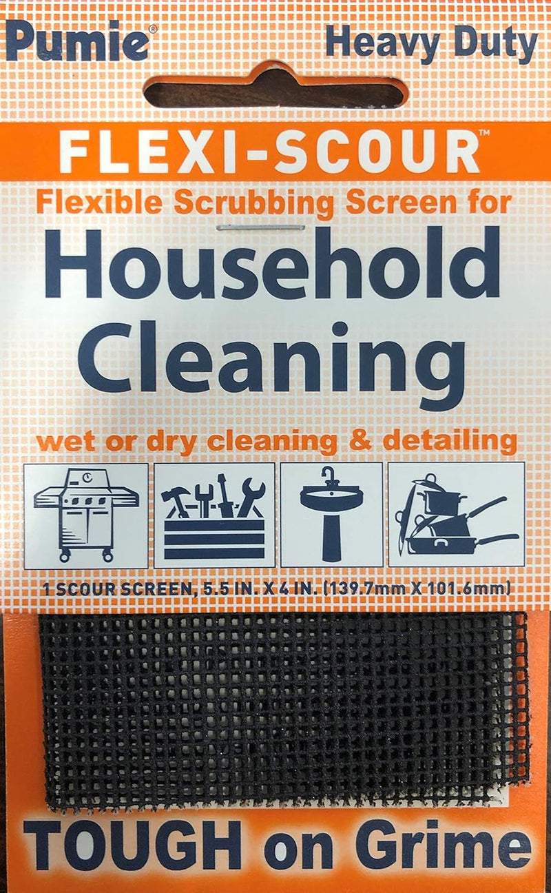 PUMIE Flexi-Scour, 5.5 x 4 Inch FLEX-12 C, Flexible Scrubbing Screen